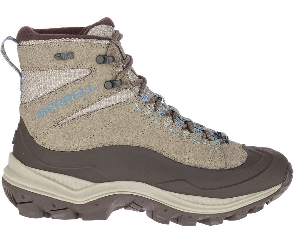 Merrell Boots Grey - Thermo Chill Mid Shell Waterproof - Womens 21BVCTLUR